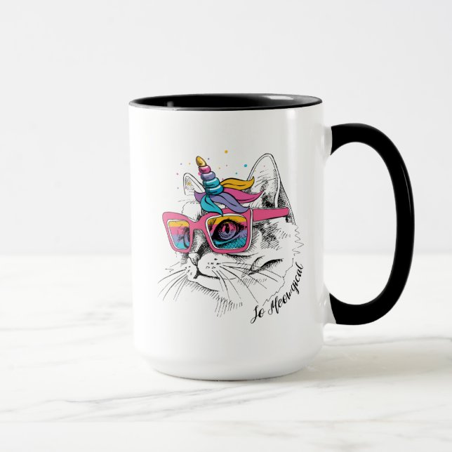 Taza Caticorn el | tan Meowgical (Derecha)
