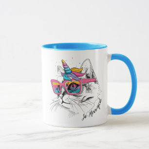 Taza Caticorn el   tan Meowgical