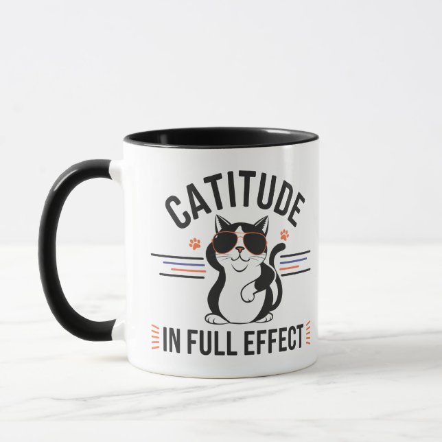 Taza catitud con efecto completo regalo de amantes de m (Izquierda)