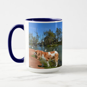 Taza Cavalier Spaniel Y Pelicans,
