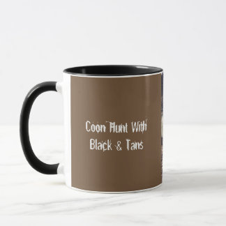 Taza Caza de monedas con negro y tanques