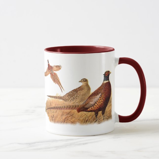 Taza Caza evasiva del pájaro del faisán (Derecha)