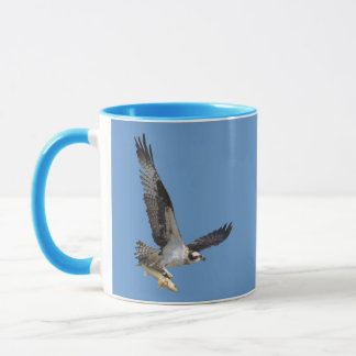 Taza Caza Osprey voladora de peces