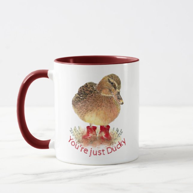 Taza Cebollas rojas de goma de pato, eres un infeliz (Izquierda)