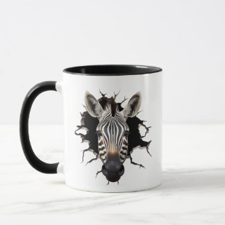 Taza Cebra asomándose