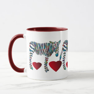 Taza Cebra del arco iris