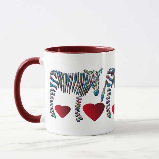 Taza Cebra del arco iris (Izquierda)