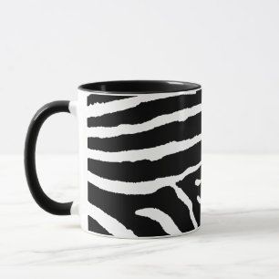 Taza Cebra en negro y oro