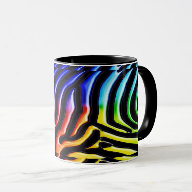 Taza Cebra retro 1 Mug (Anverso derecho)