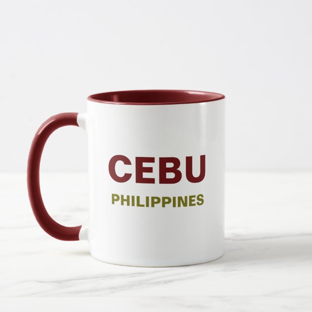 Taza Cebú Filipinas Café Mug (Izquierda)