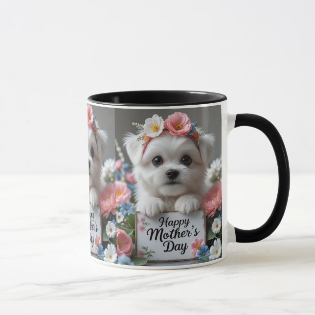 Taza Celebra a mamá con amor - Feliz Día de la Madre (Derecha)