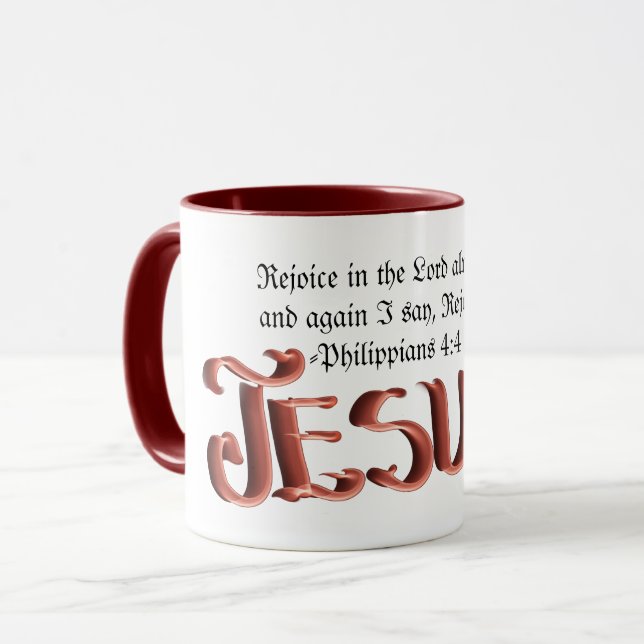 Taza "Celebra las bendiciones de la vida - regocijaos M (Anverso izquierdo)