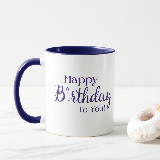 Taza Celebración de cumpleaños (Con donut)