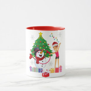 Taza Celebración de los Navidades de gimnasia rítmica