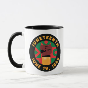 Taza Celebración del 19 de junio conmemorando la libert