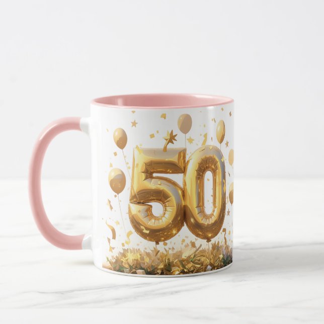 Taza Celebración del 50 de Oro (Izquierda)