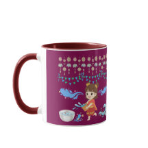 celebración magenta de agua cristalina