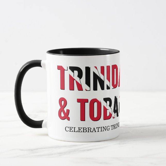 Taza Celebrando el 60° aniversario de TRINIDAD TOBAGO (Izquierda)