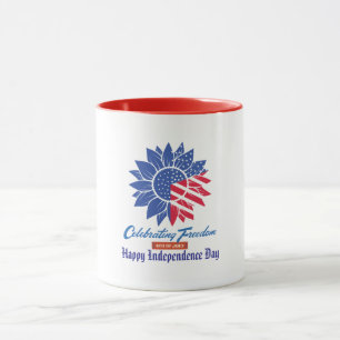 Taza "Celebrando la libertad": Personalizado patriota d