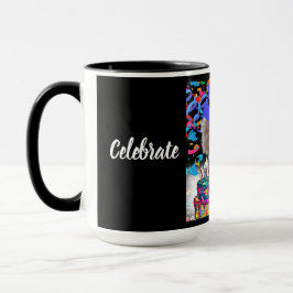 Taza Celebrar feliz cumpleaños de café de poodle Mug