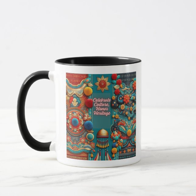Taza Celebrar la cultura, honrar el patrimonio (Izquierda)