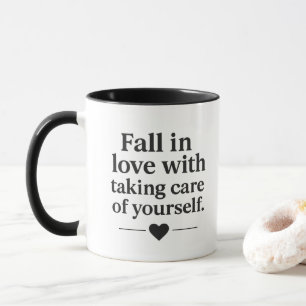 Taza Celebrar la motivación de la tipografía diaria de