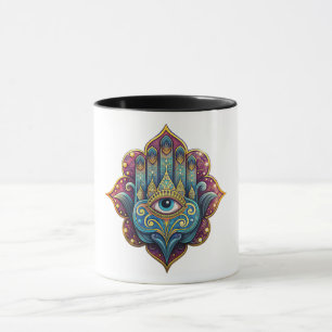 Taza Celestial Hamsa 