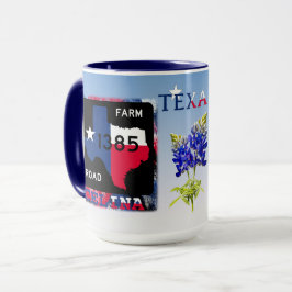 Taza Celina, Texas FM 1385 RD, Mug