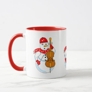 Taza Cello Snowman