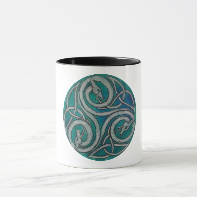 Taza céltica de Triskele del dragón (Centro)