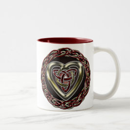 Taza céltica del corazón
