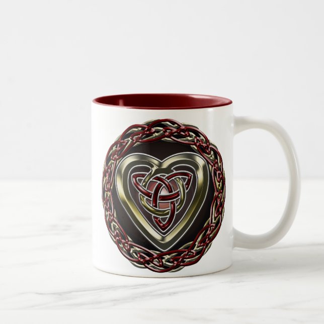 Taza céltica del corazón (Derecha)