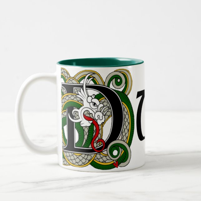 Taza céltica del dragón de Duffy (Izquierda)