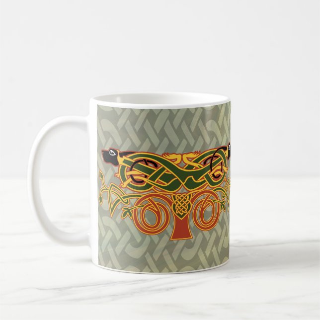 Taza céltica del nudo 2 del mastín (Izquierda)