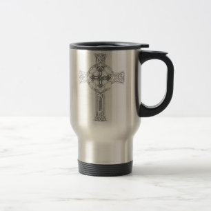 Taza céltica del viaje de la "cruz" de la búsque