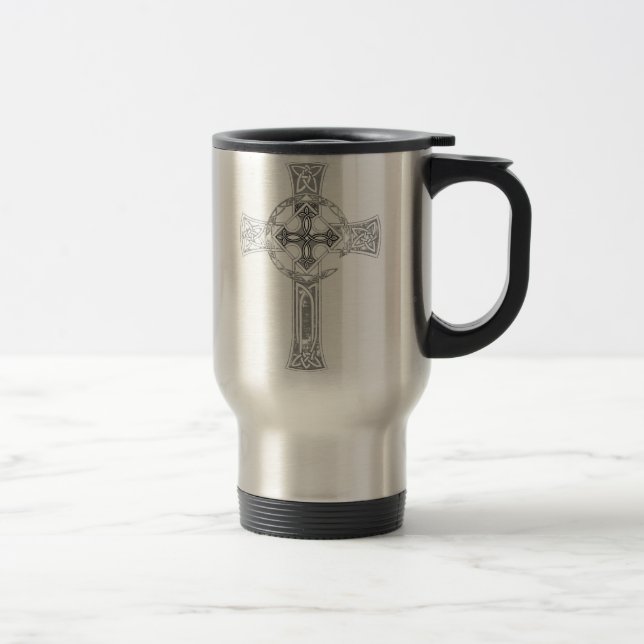 Taza céltica del viaje de la "cruz" de la búsqueda (Derecha)