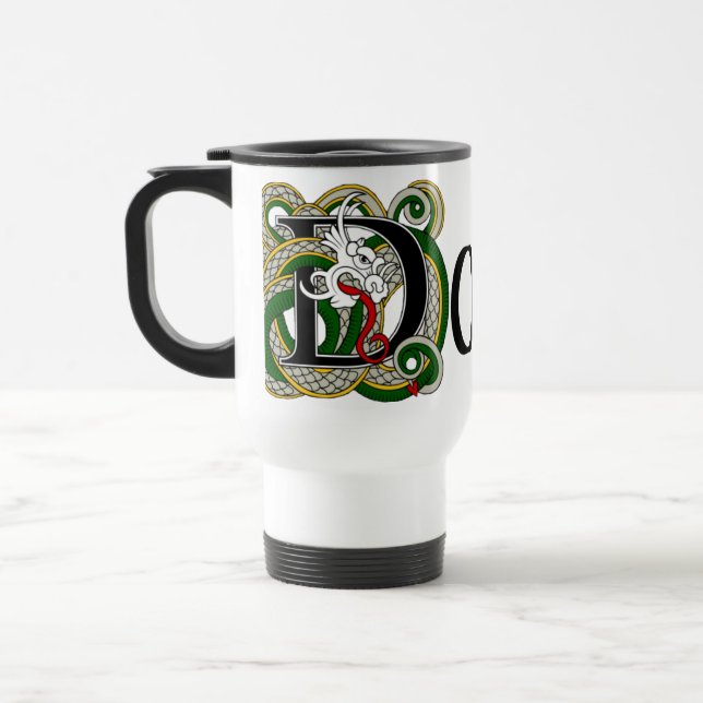 Taza céltica del viaje del dragón de Dowd (Izquierda)