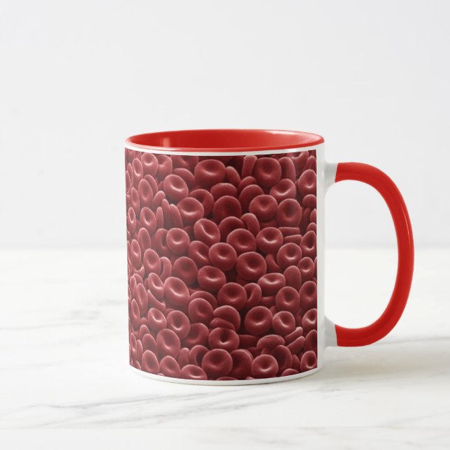 TAZA CÉLULAS DE SANGRE ROJA HUMANAS (Derecha)