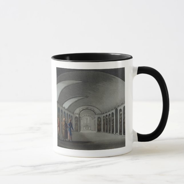 Taza Cementerio curioso debajo del monasterio del (Derecha)
