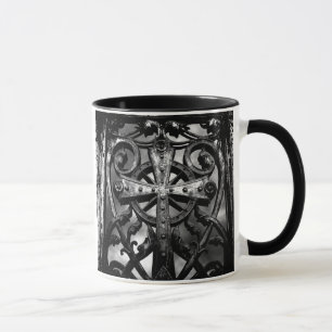 Taza Cementerio gótico cruz celta de hierro forjado en