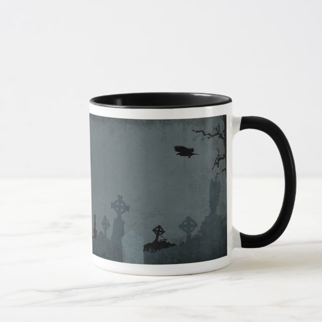 Taza Cementerio y Luna Llena para Halloween (Derecha)