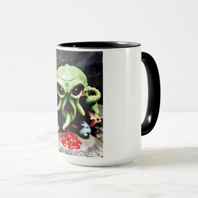 Taza Cena con Cthulhu (Anverso derecho)