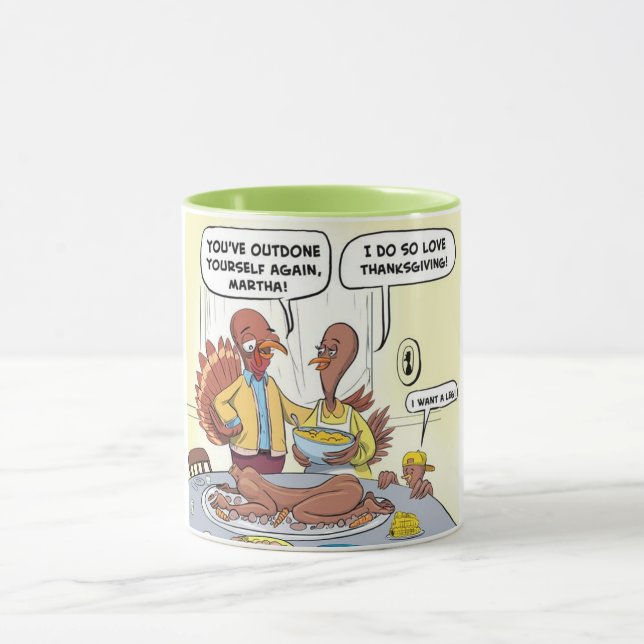 Taza Cena de Acción de Gracias en Turquía (Centro)