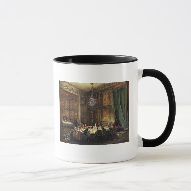 Taza Cena del príncipe de Conti en el templo (Derecha)
