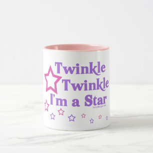 Taza Centelleo del centelleo soy una estrella