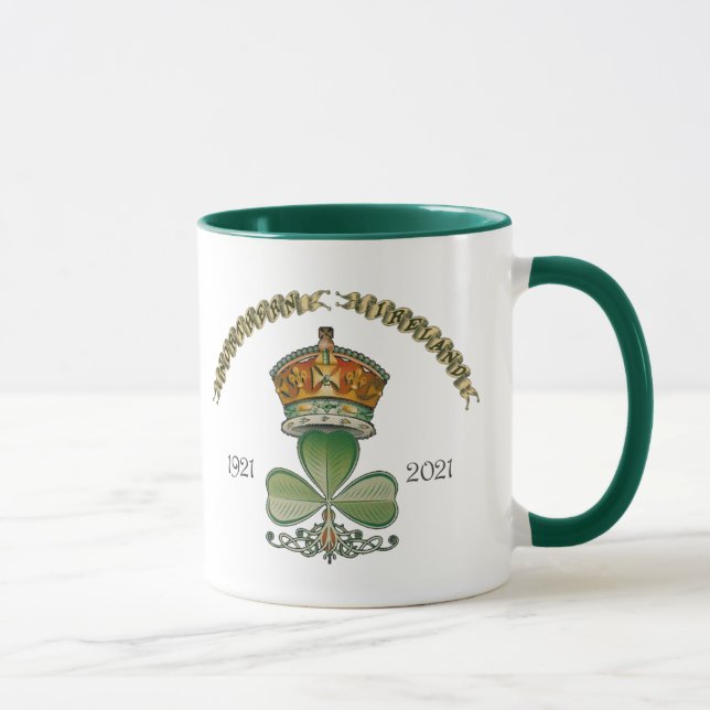 Taza Centenario de Irlanda del Norte (Derecha)