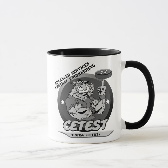 Taza central de la prueba de la ingeniería (Derecha)