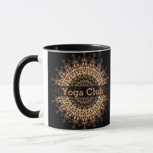Taza Centro de yoga, yoga, deportes, mandala, Mandala