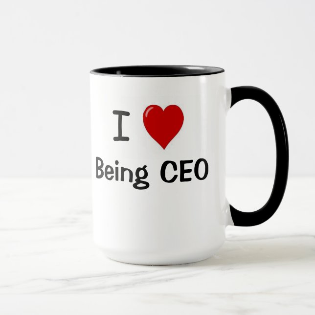 Taza CEO - Divertido - el amor de I que era doble del (Derecha)