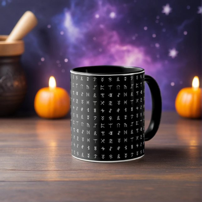Taza Cerámica nórdica negra y blanca (Subido por el creador)